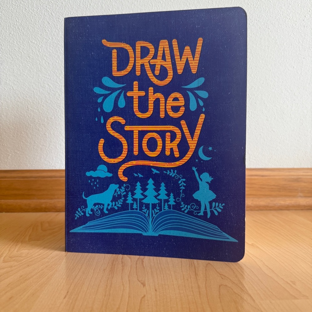 NEW Piccadilly Draw The Story Journal Guided Sketchbook w/ 100 Drawing Prompts